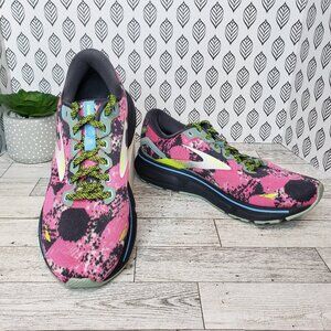 Brooks Pink and Black Athletic Sneakers with Sporty Design